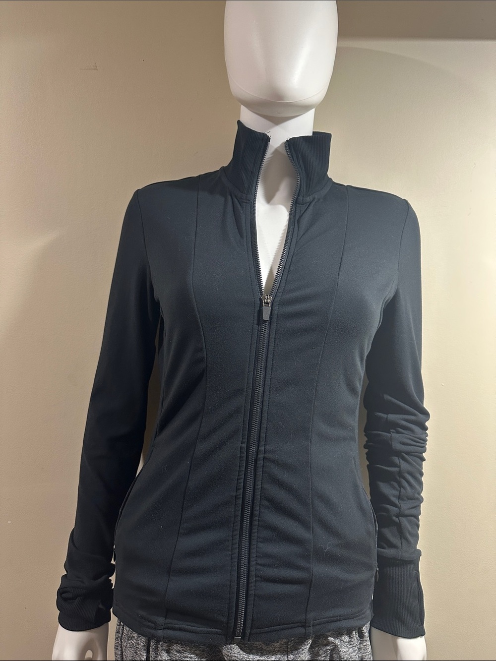 Yogalicious Black Zip-Up Utility Jacket